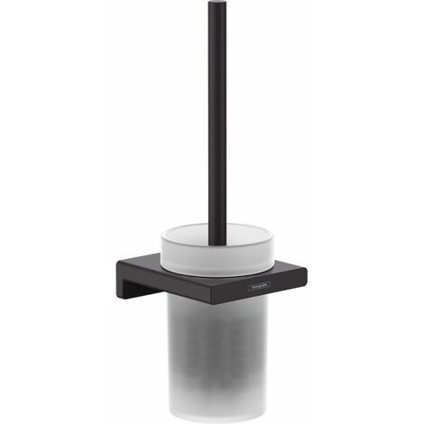 HANSGROHE AddStoris Porte-brosse WC mural noir mat