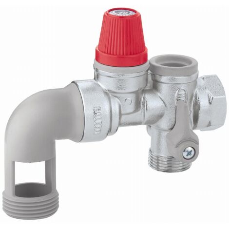 Thermador – Groupe de sécurité pour chauffe-eau horizontal – Raccordement 3/4'' (20x27) – Clapet anti-retour – Pression 10 bars – GS20C