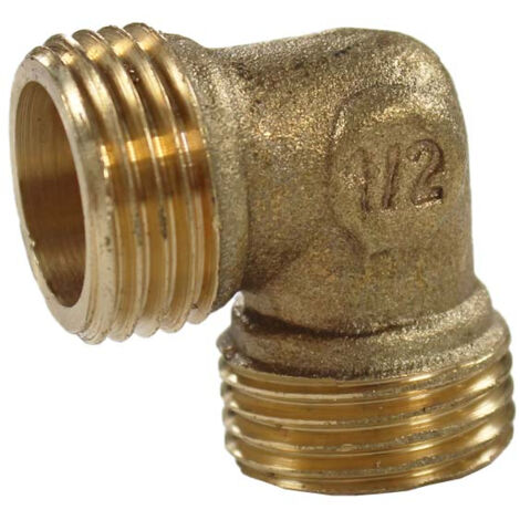 Watts – Raccord laiton égal sans épaulement mâle 1/2' – Filetage 15x21 – Norme A.C.S. NF EN 12164 – Pour installations sanitaires et chauffage (1/4)