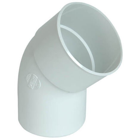 NICOLL Coude Mâle Femelle 45° Ø100 blanc