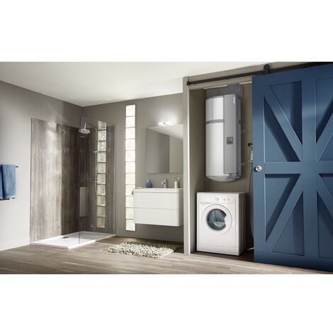 Chauffe-eau thermodynamique ATLANTIC Calypso connecté vertical mural 150L