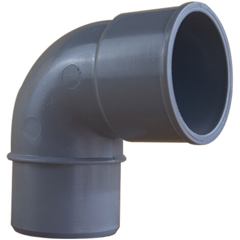 Coude PVC 87°30 Mâle/Femelle Ø40 - First Plast (1/5)