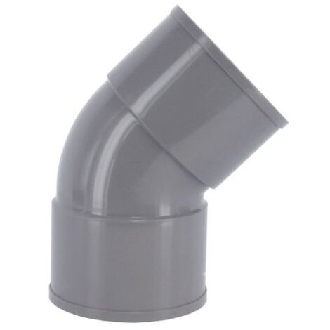 Coude PVC 45° Femelle/Femelle Ø125 - First Plast (1/2)