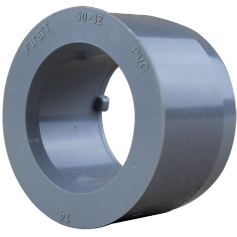 Réduction PVC incorporée Mâle Ø50 Femelle Ø32 - First Plast (1/3)
