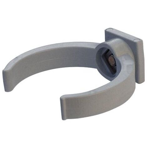 Collier lyre pour tube de descente PVC Ø50 - gris - First Plast