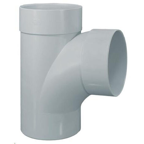 Té pied de biche PVC 87°30 Mâle Femelle Ø100 - First Plast (1/5)