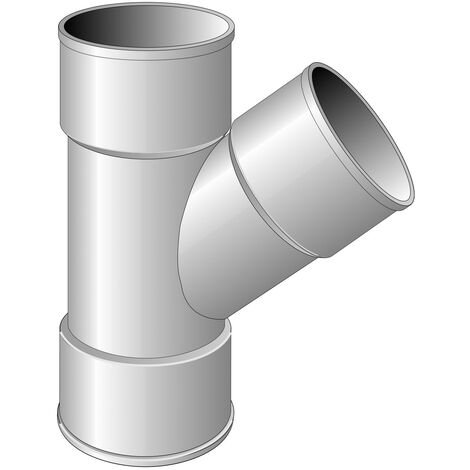 Culotte PVC 45° Femelle Femelle Ø100 - First Plast (1/5)