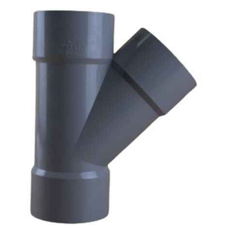 Culotte PVC 45° Femelle Femelle Ø80 - First Plast (1/5)
