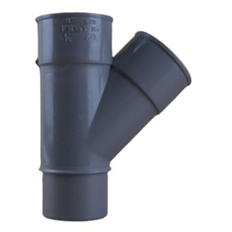 Culotte PVC 45° Mâle Femelle Ø40 - First Plast (1/5)