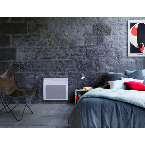 Atlantic – Panneau rayonnant connecté horizontal 1250W – Programmable via application Cozytouch – Détection automatique fenêtre – 666421