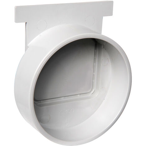 First Plast – Naissance PVC pour caniveau série 100 – Sortie Ø100 Femelle – Sortie Ø110 Mâle – Matériau PVC anti-choc – Norme EN1433:2008
