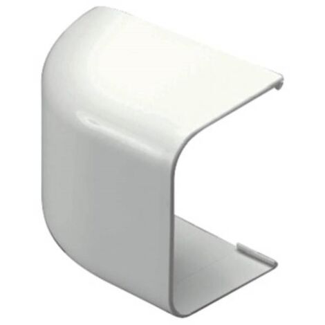 First Plast – Bouchon de finition esthétique pour goulotte électrique 80 x 60 mm – Couleur blanc – Protection contre la poussière et salissures