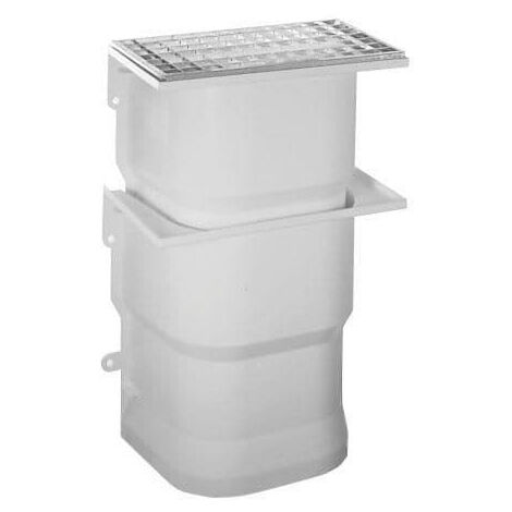 MEA – Rehausse pour courette d'aération 42x25x42 – En composite armé – Résistance aux intempéries – Surface de ventilation 0,1m²