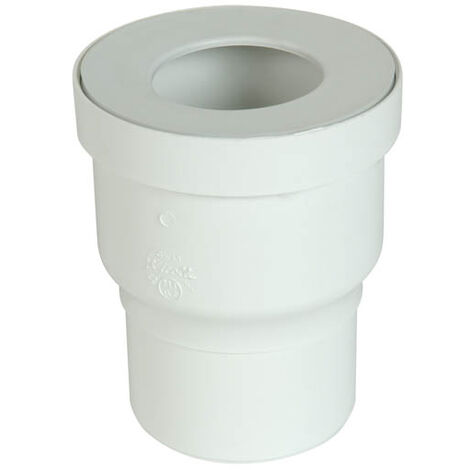 Nicoll – Pipe wc sortie droite PVC blanc avec joint élastomère – Ø90mm pour raccordement Ø60 à Ø80 – Classement au feu NF-M1