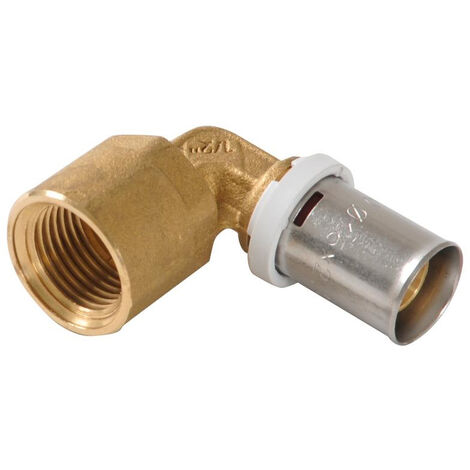Coude à sertir fluxo Femelle fixe Ø20-3/4'' (1/3)