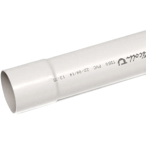 Tube de descente Ø80 en 4ml blanc