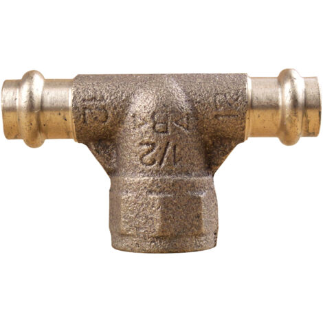 Té laiton à sertir Femelle  Ø12-1/2"-12 (1/3)