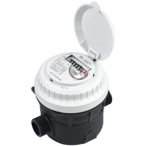 Compteur volumétrique composite pour eau froide DN15 15mm – Longueur 110mm – Boîtier en composite blanc résistant – Diehl Metering