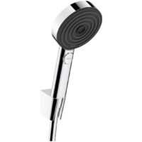 Hansgrohe – Pommeau de douche mural 105mm – 3 jets Relaxation avec flexible 160cm – Finition chromée – Design ergonomique pour confort