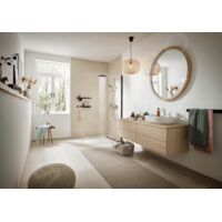Hansgrohe WallStoris - Corbeille De Rangement Salle De Bain, Étagère Douche Sans Percage, Étagère Salle De Bain, Rangement Salle De Bain, Profondeur 71mm, Accessoire Salle De Bain, Noir Mat, 27912670