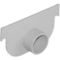 First Plast – Naissance de fond droite et gauche Ø40mm – Hauteur 20mm – Raccordement évacuation eau pluviale – Norme EN1433:2008