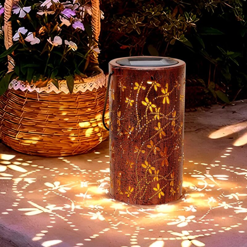 Solar LED Leuchtturm Laterne – Mit Bewegungssensor, Drehbar, Wasserdicht Für Garten & Balkon