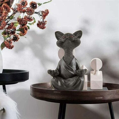 Lesende Katzenstatue Aus Harz – Gartendeko Mit Brille & Buch, 18x8x5 Cm