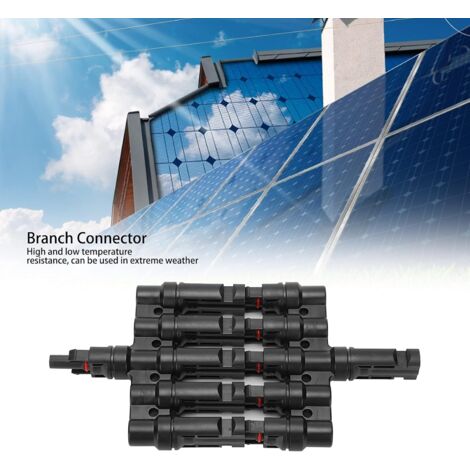 Juego de crimpadora solar – Herramienta para cable fotovoltaico de panel solar de 2,5/4,0/6,0 mm², 30 pares de conectores solares macho/hembras, 2 piezas