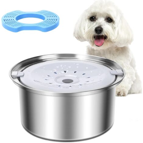 UPSKY Hundetrinknapf 6,5 L Aus Edelstahl – Mit Schwimmender Scheibe, Rutschfest & Spritzsicher