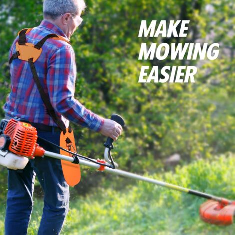 YOUSHARES Trimmer-Schultergurt – Zweireihig, Verstellbar, Für Stihl FS/KM, Freischneider & Gartenarbeit, Orange