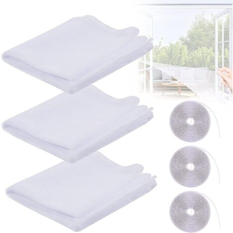 4x Fliegengitter Selbstklebend - Insektenschutz Für Fenster & Türen Ohne Bohren