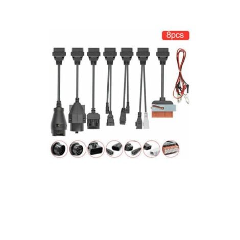 DS150E BT CDP TCS Diagnosegerät für PKW und LKW mit 8 OBD-2-Kabeln, Auto-Codeleser, unterstützt Automotorsystem, Autodiagnosewerkzeuge, Scanner für PKW und LKW