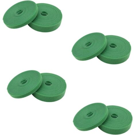 100 Stück Pflanzenbinder Mit Klettverschluss - Wiederverschließbar Grün 10x100mm