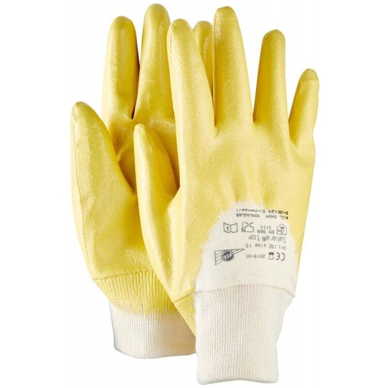 LANON Gants Chimiques, Gants de Travail en PVC, Impérméable et