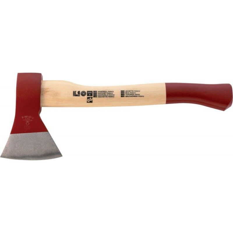 KS Tools - Hache à fendre, tete 1250 G, manche HICKORY maintenu avec coins  en acier