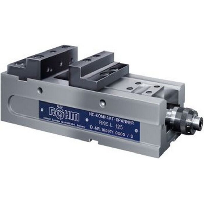 Étau précision basse tension 125mm, force 160mm, hauteur mors 50mm, acier – EBERTH