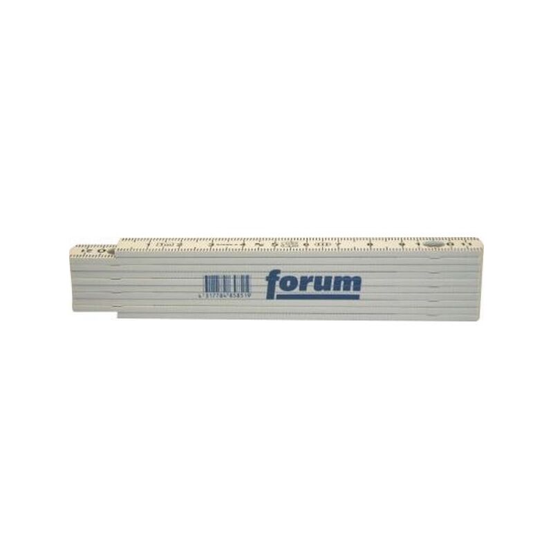 Mètre pliant en plastique, Long. : 2 m, Larg. : 15 mm, Nombre d'éléments 10
