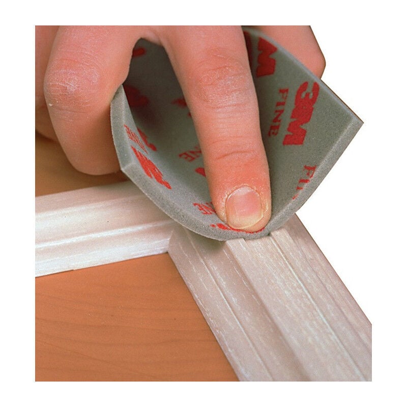 Éponge abrasive Soft Pad L140xL115mm ultra fine 3M (Par 20)