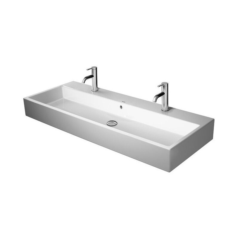 Duravit Zencha - Lavabo à Poser 42x42 Cm, Sans Trop-plein, Trou Pour Robinet Duraceram Wondergliss Blanc 23734200791