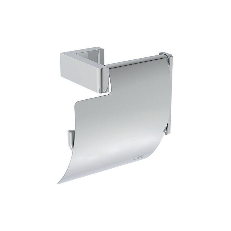 Accessoires Gessi Rettangolo Porte-rouleau De Papier WC Avec Couvercle Montage Mural 20849 Farbe Noir 92796458