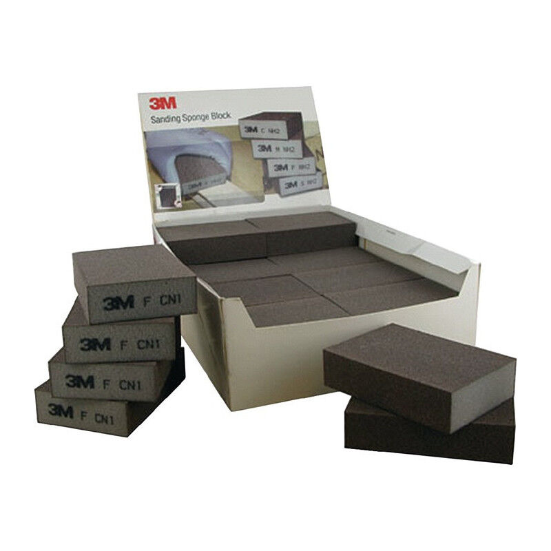 Éponge abrasive oxyde d'alumine, DEXTER, l.70 x L.225 mm grain 120
