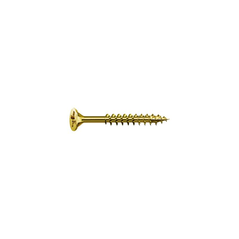 Vis SPAX Universelle Tête Bombée Cruciforme – 200 Pièces 5x50 Mm, Galvanisées