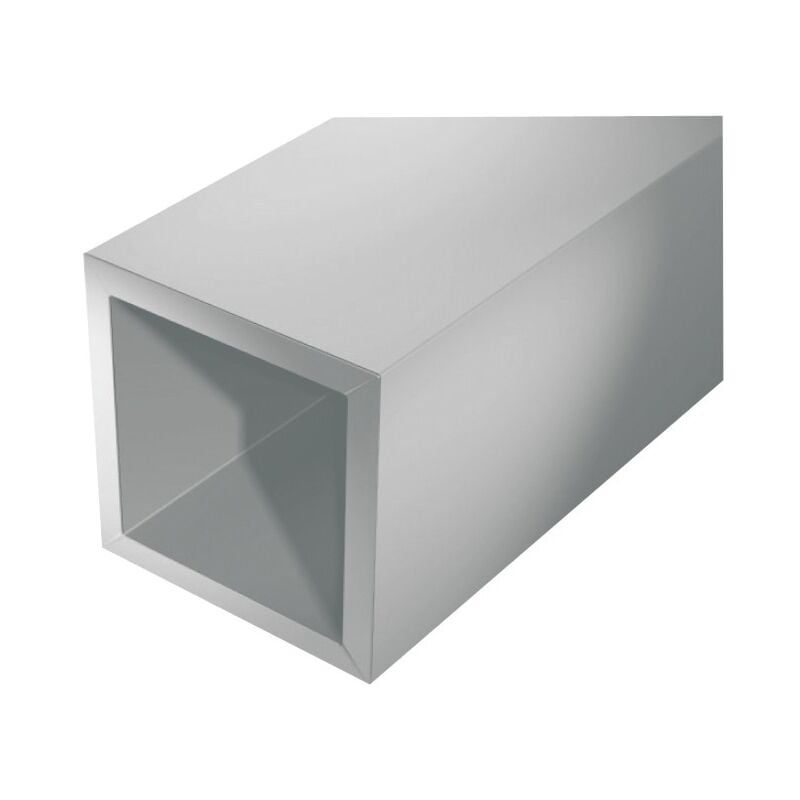 Aluminium tube carré 1000/10x10x1mm argent