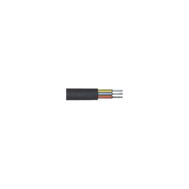 Cable coutchouc .H05RR-F3x1,5mm2,noir, 50m