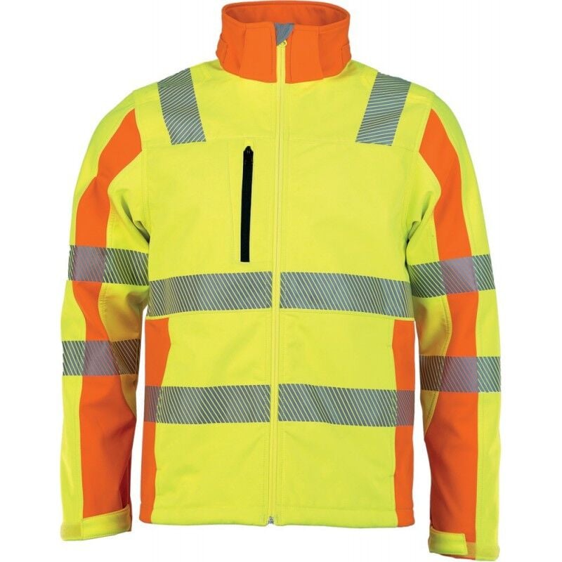 Veste de soudeur en cuir Jaune Orange taille M