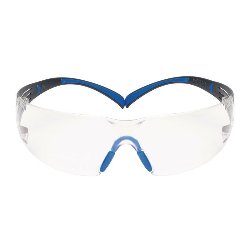 Sur-lunettes De Sécurité 3M™ SecureFit™ 3700, Branches Bleues, Traitement Anti-buée (K&N) Scotchgard™, Optique Gris I/O, SF3707SGAF-BLU-EU