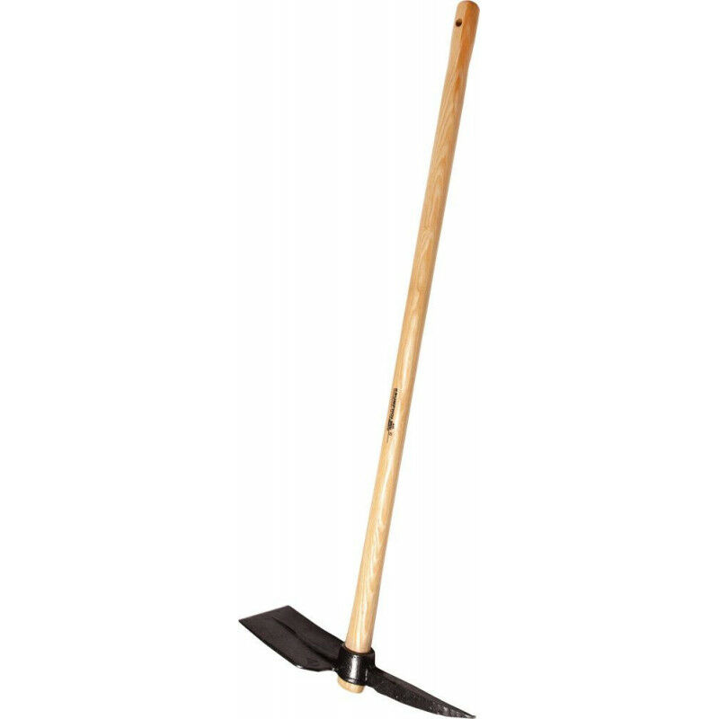 Pioche Professionnelle AUSONIA 1500 G – Manche Bois Forgé, Outil Robuste Pour Jardinage Et Travaux