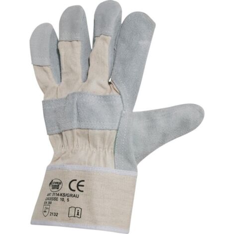 Gants de protection,Cuir,Blance Stulpe (Par 12) (1/5)
