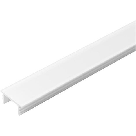 Profil encastré en aluminium F opal L 2000 mm, Profil