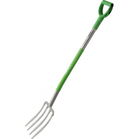 Fourche Ergoline manche acier + vert (1/2)